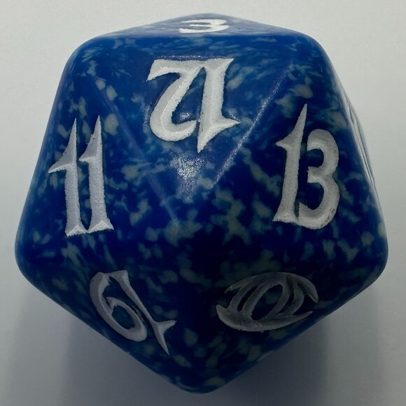 Magic The Gathering Future Sight Blue D20 Spindown Die - Picture 5 of 6